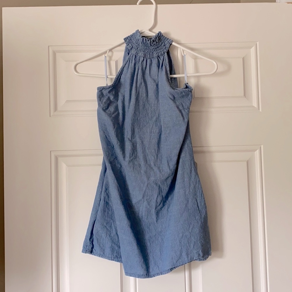 Nanette Lenore Smocked High Neck Tunic Sleeveless